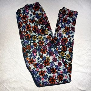 LuLaRoe Multicolor Floral Leggings